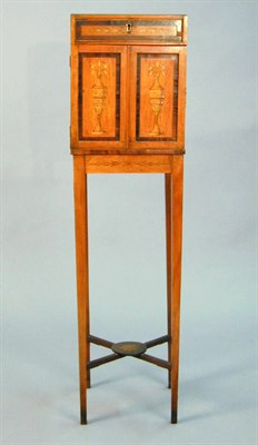 Lot 372 - Regency Style Diminutive Inlaid Satinwood...