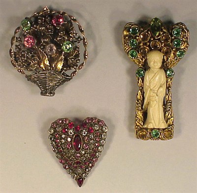 Lot 257 - Group of Three Hobe Various Themed Pins The...