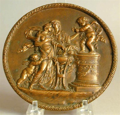 Lot 133 - Group of Three Continental Bronze Relief Plaques