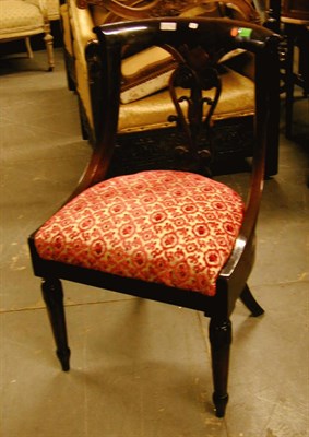 Lot 519 - Set of Six Empire Style Mahogany Dining Chairs...