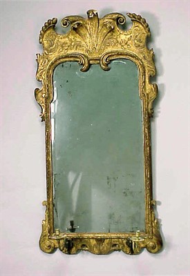 Lot 352 - George II Gilt-Wood Mirror Early 18th century...