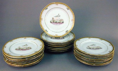 Lot 230 - Twenty-Eight Dinner Plates Diameter 9 5/8...