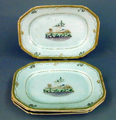 Lot 234 - Four Medium Rectangular Platters Length 11 3/8...