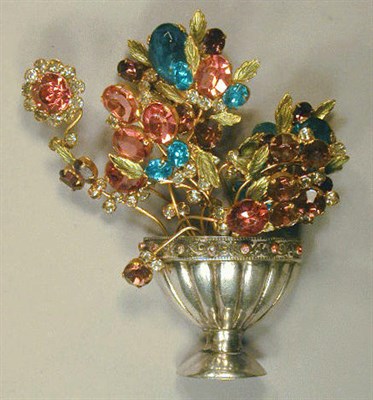 Lot 157 - Charles Amour Flower Pin Multicolored...