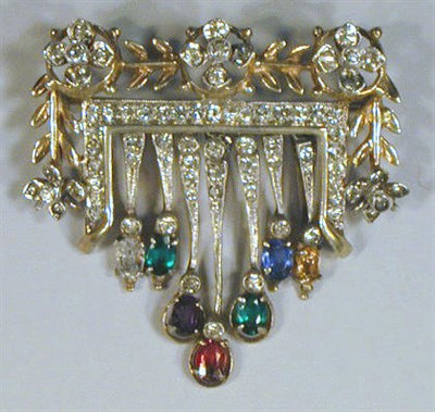 Lot 154 - DeRosa Dearest Brooch Circa 1942 From floral...