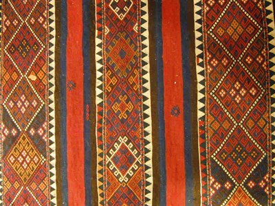 Lot 580 - Turkoman Kilim West Turkestan, contemporary...