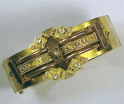 Lot 251 - Victorian Gold Bangle Bracelet 14 kt....