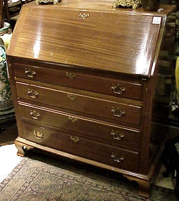Lot 482 - Federal Style Mahogany Drop-Front Desk