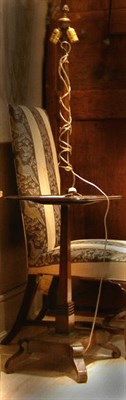 Lot 548 - Regency Style Mahogany Lamp