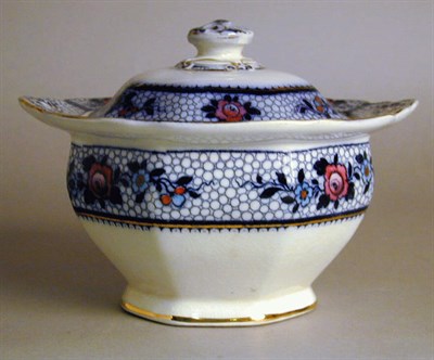 Lot 220 - English Blue and White Stoneware Partial...