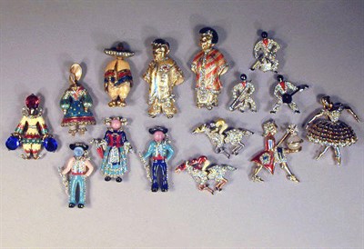 Lot 179 - Group of Ten People of the World Pins