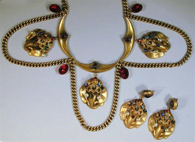 Lot 175 - Josef Elephant Necklace and Earrings The...