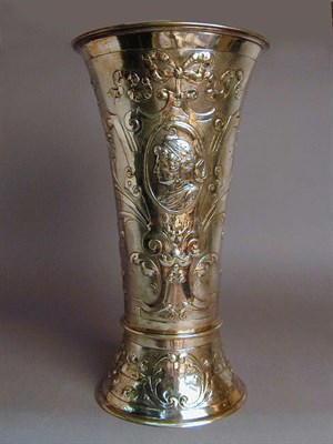 Lot 389 - Continental Silver Trumpet-Form Vase...
