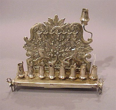 Lot 312 - Continental Silver Menorah