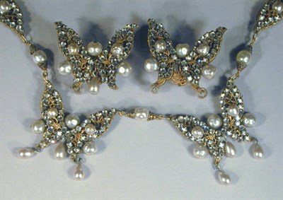 Lot 218 - Miriam Haskell Butterfly Suite Comprising a...