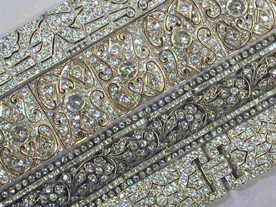 Lot 119 - Group of Four Evening Bracelets Each with...
