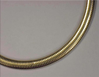 Lot 392 - Gold Snake Necklace 14 kt. yellow gold, of...