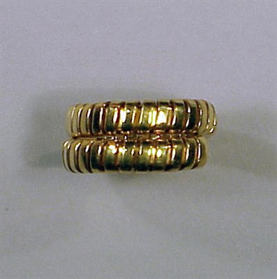 Lot 244 - Gold Snake Ring 18 kt. yellow gold, the coil...