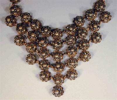 Lot 238 - Miriam Haskell Bib Necklace Rhinestone and...