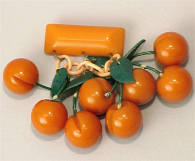 Lot 440 - Bakelite and Celluloid Brooch With a bar...