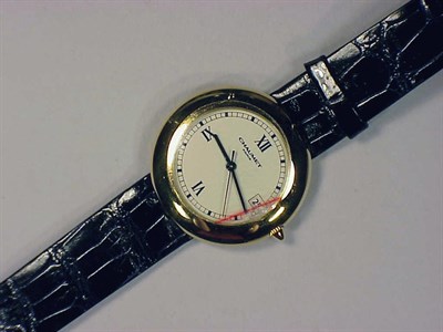 Lot 428 - Gentleman's Gold Automatic Wristwatch The blue...