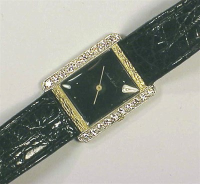 Lot 197 - Gentleman's Gold and Diamond Wristwatch The...