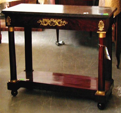 Lot 654 - Empire Gilt-Bronze Mounted Mahogany Console...