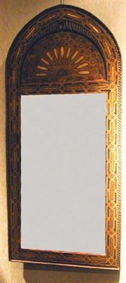 Lot 296 - Moroccan Painted Hardwood Mirror