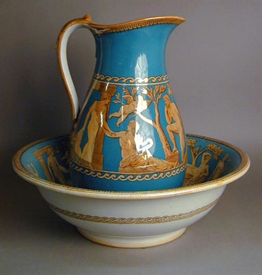 Lot 272 - English Ironstone Pitcher and Basin