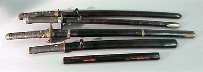 Lot 109 - Five Nihon-To Musashi Toshitsugu o-wakizashi;...