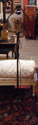 Lot 496 - Tiffany Studios Bronze Floor Lamp Base With a...