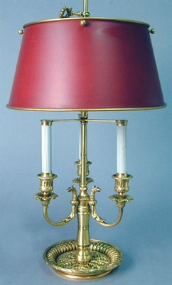 Lot 105 - Continental Gilt-Bronze Bouillotte Lamp