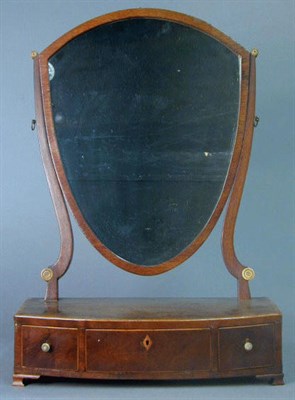 Lot 234 - Regency Style Mahogany Shaving Mirror
