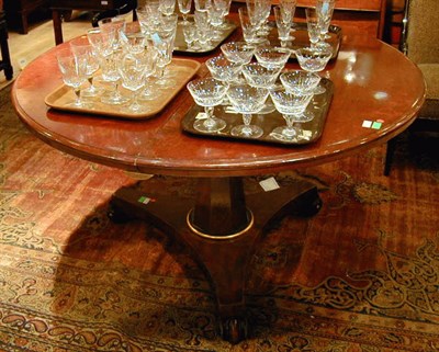 Lot 209 - Empire Style Mahogany Single-Pedestal Circular...
