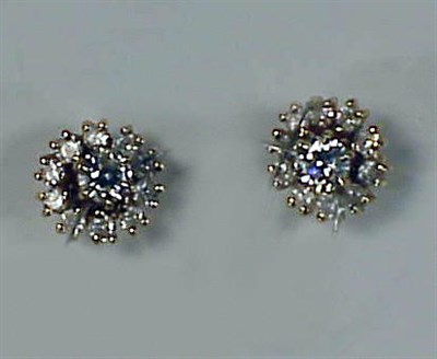 Lot 152 - Pair of Diamond Stud Earrings 14 kt. yellow...