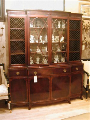 Lot 169 - Regency Style Mahogany Breakfront