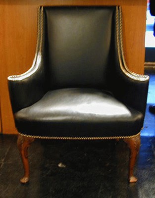 Lot 173 - Georgian Style Mahogany Leather Upholstered...