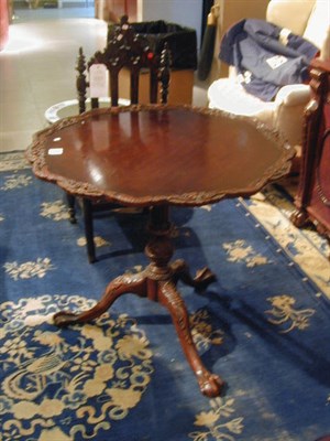 Lot 213 - Georgian Style Mahogany Piecrust Table