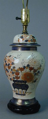 Lot 148 - Pair of Imari Style Porcelain Lamps