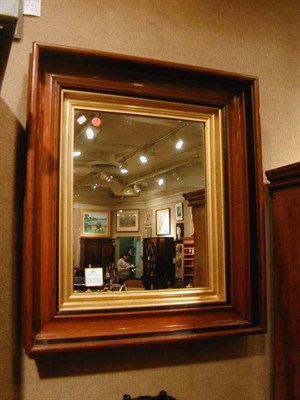 Lot 368 - Victorian Walnut Mirror