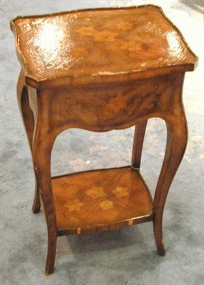 Lot 608 - Louis XV Style Parquetry-Inlaid Mahogany Side...