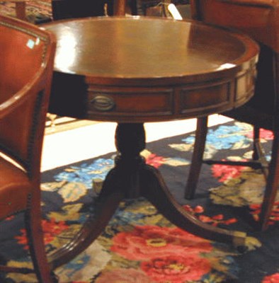 Lot 424 - Georgian Style Mahogany Drum Table
