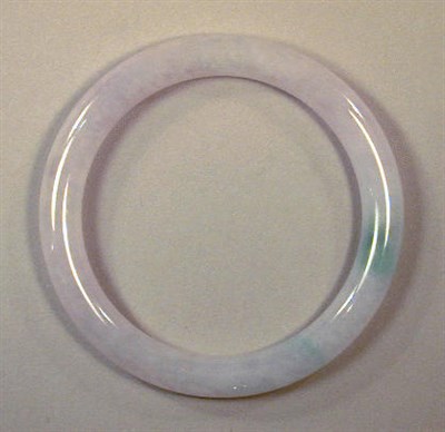 Lot 45 - Mauve Jade Bangle Bracelet Diameter 3 inches....