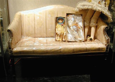 Lot 226 - George III Style Upholstered Settee