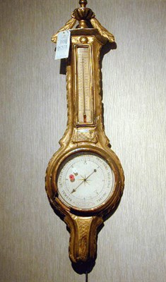 Lot 227 - Continental Gilt-Wood Barometer