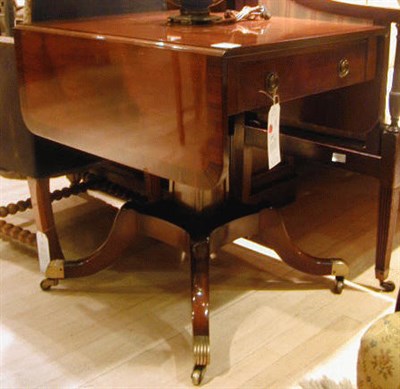 Lot 235 - Pair of Regency Style Mahogany Pembroke Tables