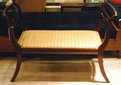Lot 241 - Regency Style Mahogany Bench