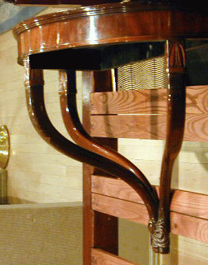 Lot 267 - Regency Style Mahogany Demilune Shelf