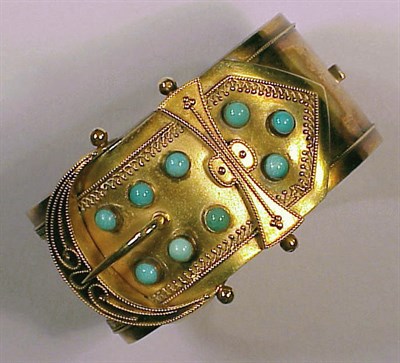Lot 236 - Victorian Gold Bangle Bracelet 14 kt. yellow...
