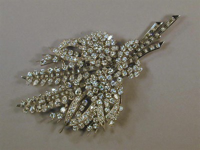 Lot 560 - Diamond Bouquet Brooch Platinum, designed as a...